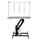 image 1 of Black Hydraulic Grooming Table - Grey Table Top