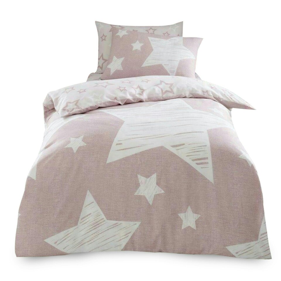 image 1 of VELVETIO Superstar Duvet Cover Set Soft Polycotton Reversible Kids Beddings Pink | Blush Pink | Double