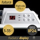 image 7 of Futura 2000W Smart Wifi Heater Electric Panel Wall Mounted White Glass Radiator