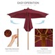 image 4 of Outsunny 2.5m Garden Parasol Sun Shade Patio Outdoor Umbrella Canopy