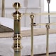 image 3 of 4ft6 Double Brass Finish,Traditional Antique Victorian Metal Bed Frame Bedstead,