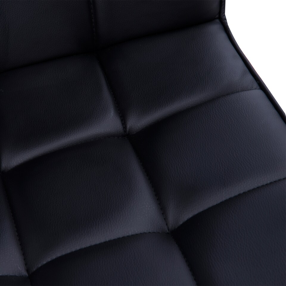 image 1 of Vinsetto Mid Back Home Office Chair Swivel Computer Chair with Armrests, Black