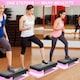 image 5 of Aerobic Stepper Yoga Step Board Gym Fitness Exercise Cardio Adjustable Blocks Pink