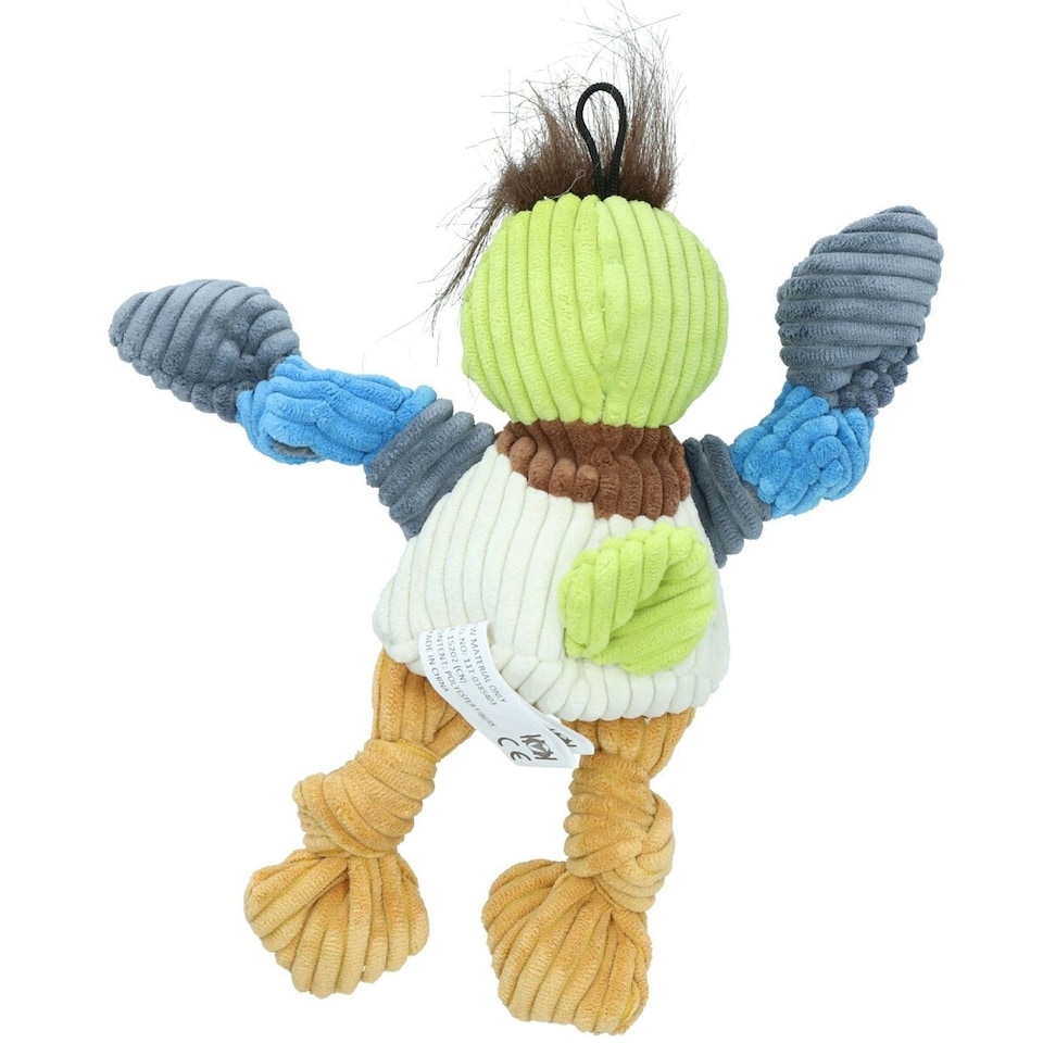 image 1 of Woodland Small Duck Knot Plush Durable Dog Puppy Dog Play Toy 6x12x22cm