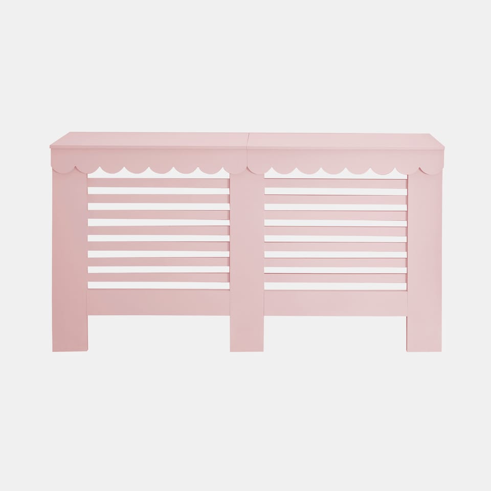 image 1 of OHS Scallop Radiator Cover Engineered Wood Side Board Shelf - Large