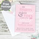 image 1 of Personalised '10 Little Fingers' Pink Baby Card