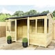 image 3 of 13 x 26 REVERSE Pressure Treated Tongue And Groove Apex Summerhouse + LONG WINDOWS + Safety Toughened Glass (13' x 26' / 13ft x 26ft) (13x26)