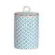 image 1 of Nicola Spring Hand-Printed Kitchen Canister - 1 Litre - Blue