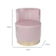 image 3 of Loretta Barrel Chair Dusty Pink Accent Chair Pink