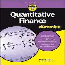 Quantitative Finance For Dummies Paperback Book