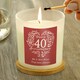 image 3 of Personalised 40th Ruby Wedding Anniversary Candle Jar Clear | One Size