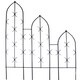 image 2 of Triple Slope Gothic Screen Bare Metal/Ready to Rust - Steel - L2 x W91.4 x H180 cm