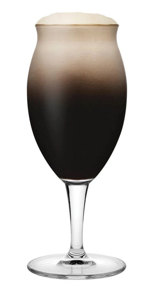 image 1 of 410ml Stemmed Beer Drinking Glasses Lager Stout Porter Bar Glass Goblets | Clear | Clear | Set of 4 | 4