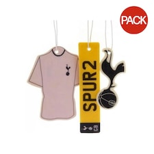 Tottenham Hotspur FC Air Freshener (Pack of 3) - Blush/Black/Yellow - 10cm x 2.5cm