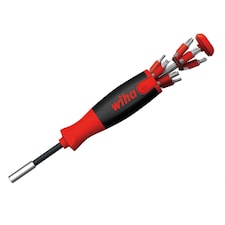Wiha Liftup 25 Magnetic Screwdriver With Bit Magazine (sl, Ph, Pz, Tx, Hex) - Multi Colour - One Size