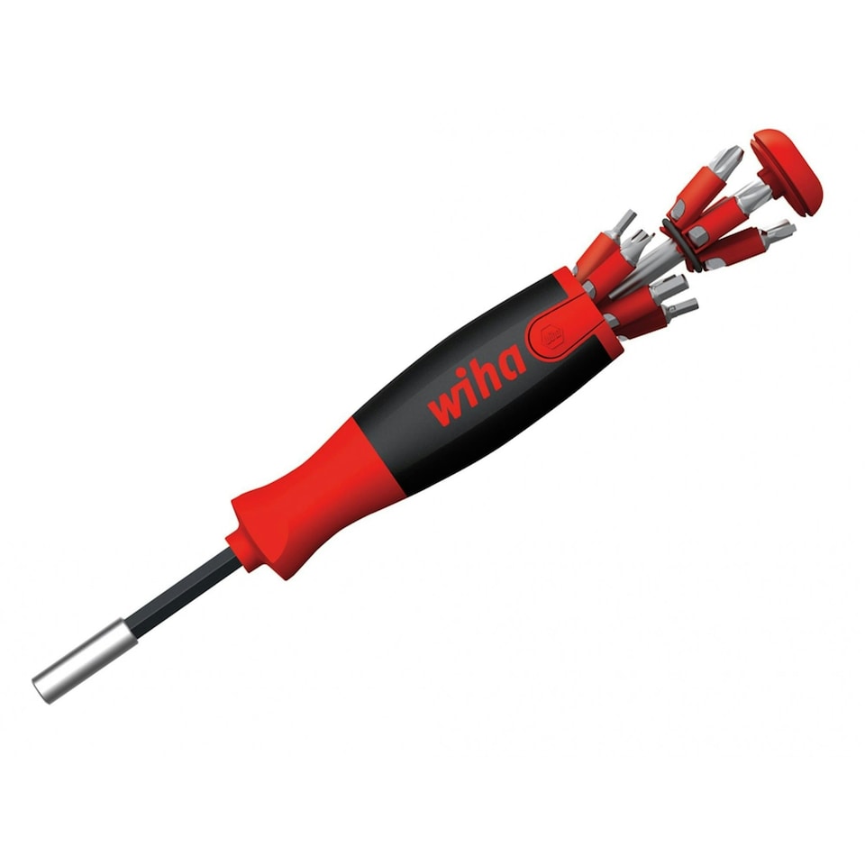 Wiha Liftup 25 Magnetic Screwdriver With Bit Magazine (sl, Ph, Pz, Tx, Hex) - Multi Colour - One Size