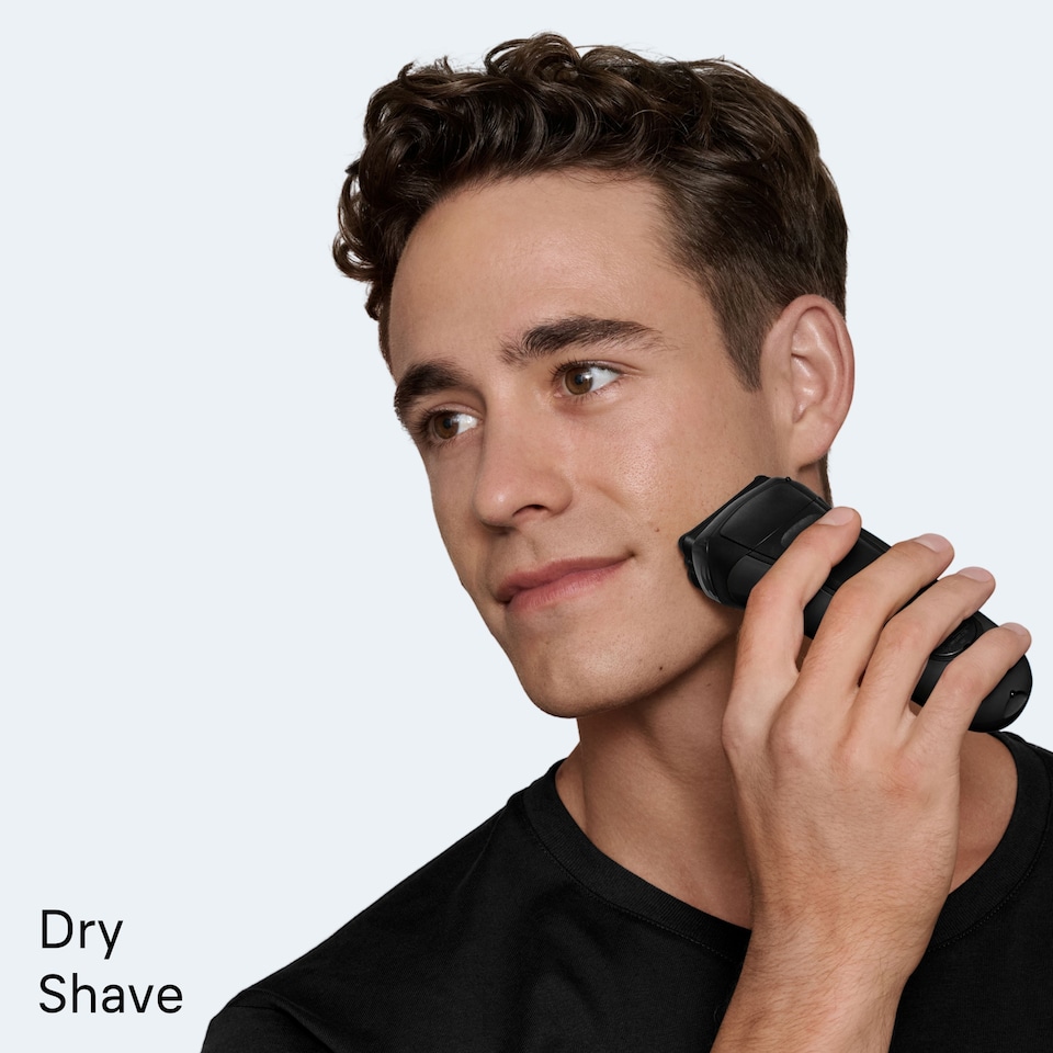 image 1 of Braun Series 3+ Electric Shaver, Dry, 3000S, Grey