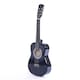 image 6 of Black 34 Inch Half Size 6 String Classical Acoustic Guitar | Black