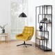 image 4 of Seaford Tall Black Metal Bookcase with 5 Black Shelves