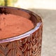 image 3 of Primrose Textured Glazed Terracotta Planter In Glossy Coffee Brown 63cm