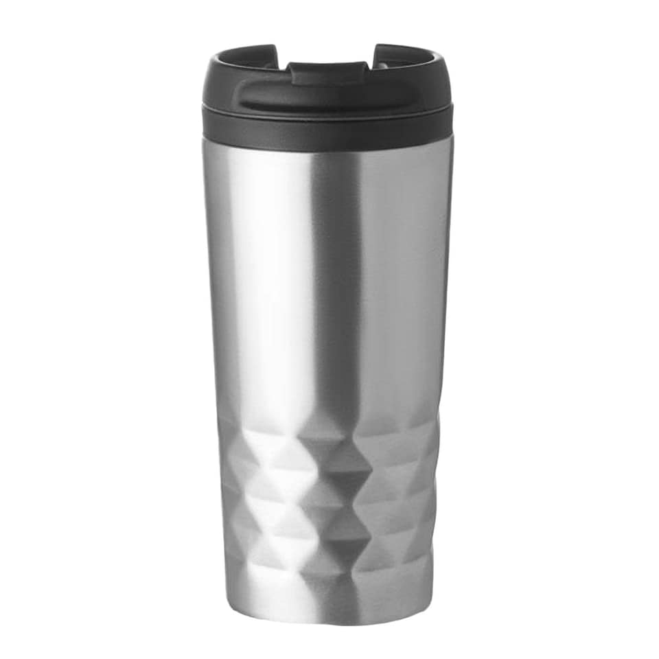 image 1 of MidOcean Tampas Double-Walled 280ml Travel Cup - Matt Silver - One Size Multi