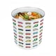 image 6 of Campervan Print Food Waste Caddy - Metal 2L Decorative Kitchen Compost Bin