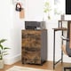 image 4 of Rolling File Cabinet with 2 Drawers for A4 and Letter Documents, Mobile Office Storage Unit
