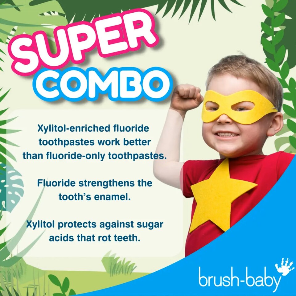 image 1 of Brush Baby WildOnes Organic Applemint Childrens Toothpaste - 3 Pack