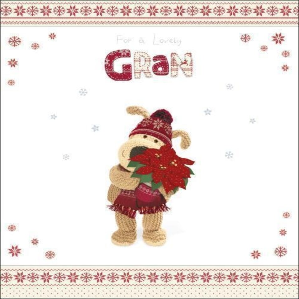 image 1 of Lovely Gran Boofle Christmas Greeting Card