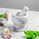 image 4 of Argon Tableware Marble Pestle & Mortar Set - 13cm - Grey