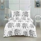image 1 of Elephant Duvet Cover Set - Super King - Black