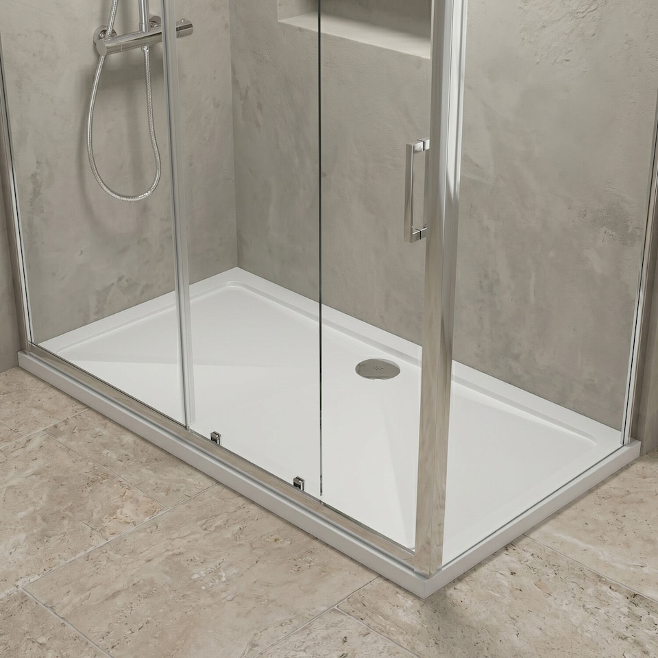 image 1 of Balterley Premium Rectangular Shower Tray | White | White | 1
