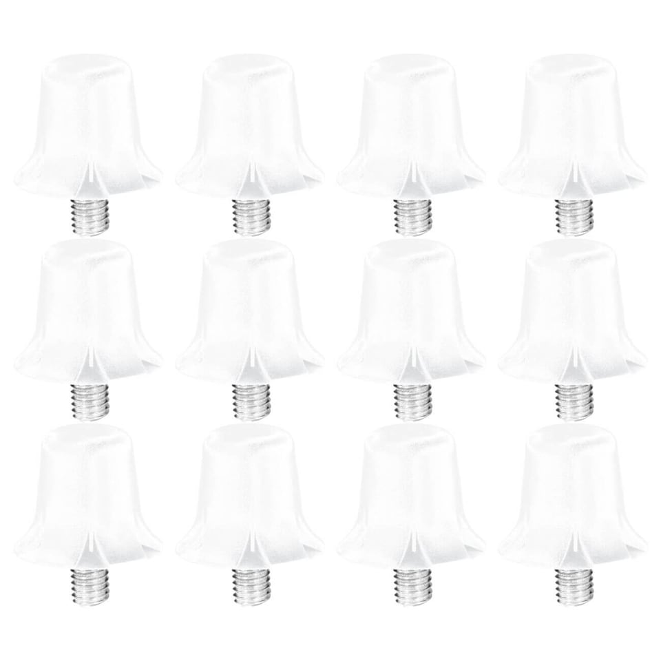 image 1 of Uhlsport Nylon Combi Football Studs - Pack of 12 (8 x 13mm, 4 x 16mm) - White | White | WHITE | 9483