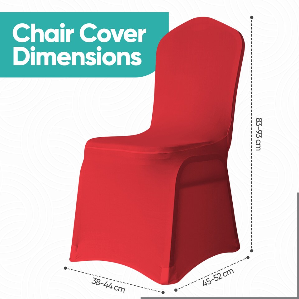 image 1 of Chair Cover Spandex Polyester Stretch, Flat Dining Slipcovers - 10pcs