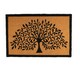 image 1 of Nicola Spring Coir Door Mat - 90 x 60cm - Tree of Life - Indoor Outdoor Floor Mat Dirt Trapper Rug Non Slip Backing Doormat