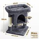 image 3 of Yaheetech 59 cm 2-Level Cat Tree with Condo Dark Grey