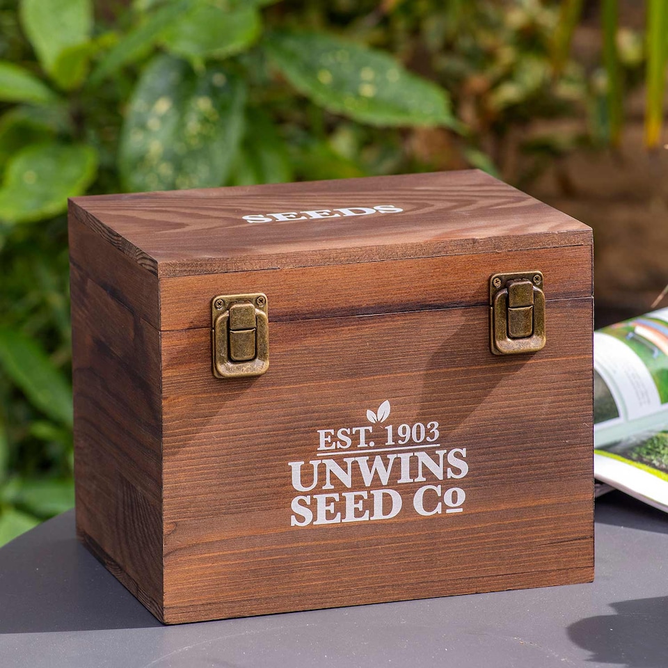 image 1 of Marshalls Garden Gardeners' Seed Box | Brown | Mixed | Flower Seeds
