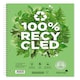 image 1 of Silvine A4+ Premium Recycled Wirebound Notebook, Lined with margin, 120 pages of 100% Recycled Paper. Ref R102 [Pack of 5], White