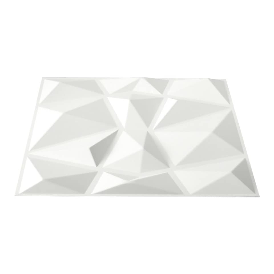 image 1 of Living and Home 12-Pack 3D PVC Diamond Wall Panels