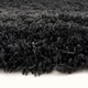 image 2 of KUKOON Charcoal Grey Deep Pile Shaggy Living Room Area Rug 60cm x 110cm
