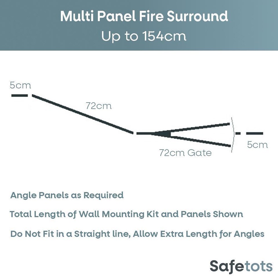 image 1 of Safetots Premium Multi Panel Room Divider, up to 154cm Wide, Grey, 70cm Tall, Flexible Barrier with Door for Baby and Toddler | Grey