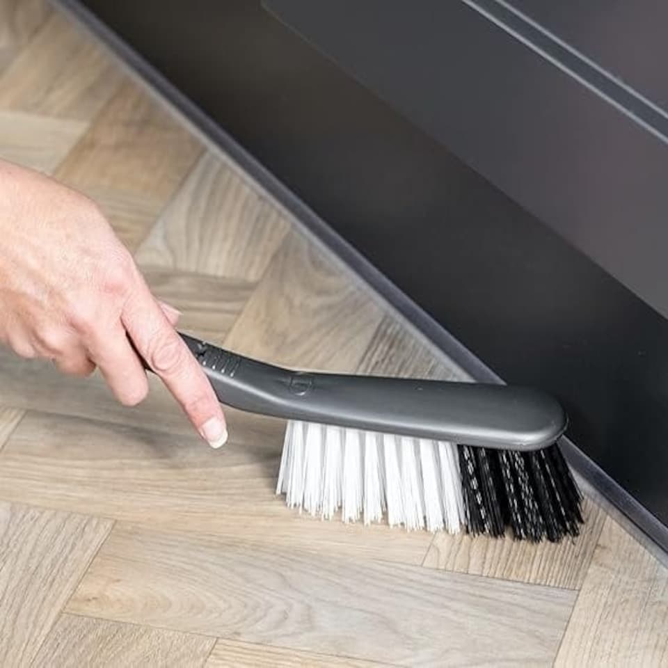 image 1 of Addis Dustpan and Stiff Brush Set, Black N/A