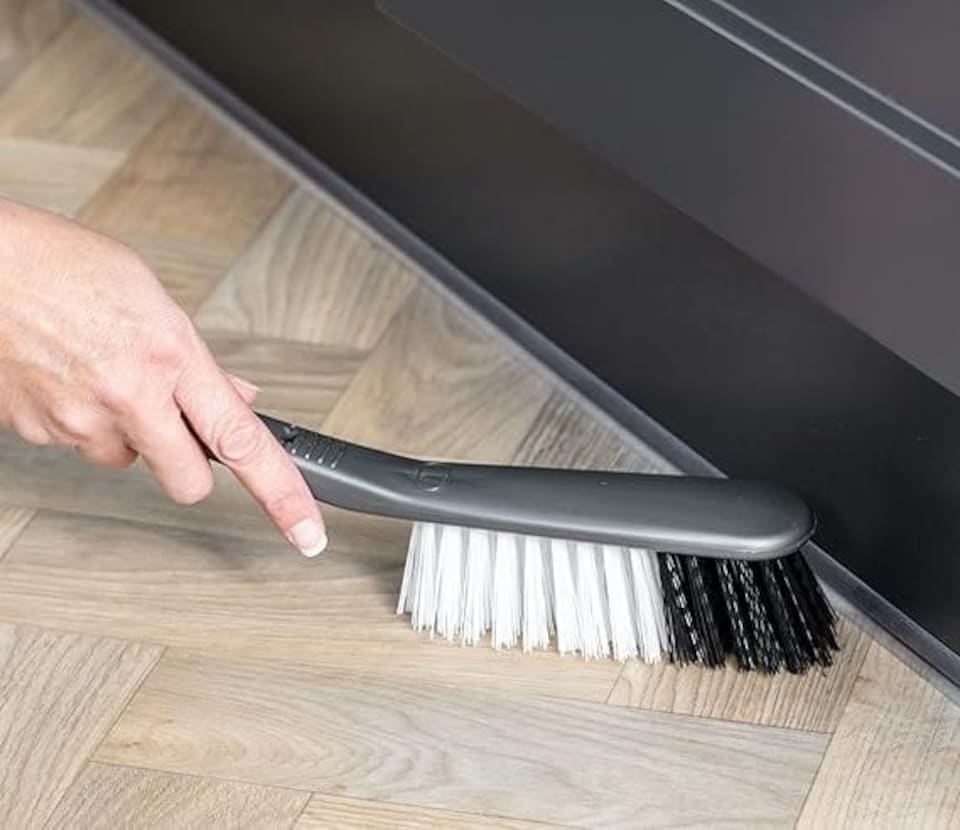 image 1 of Addis Dustpan and Stiff Brush Set, Black N/A