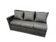 image 4 of Fimous 9 Seat Rattan Garden Furniture Corner Sofa Set Outdoor Adjustable Lifting Dining or Coffee Table Set with Big Footstool Dark Grey Mixed