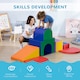 image 3 of HOMCOM 7 Pieces Kids Foam Soft Play Set Toddler Indoor Climbers Play Structures