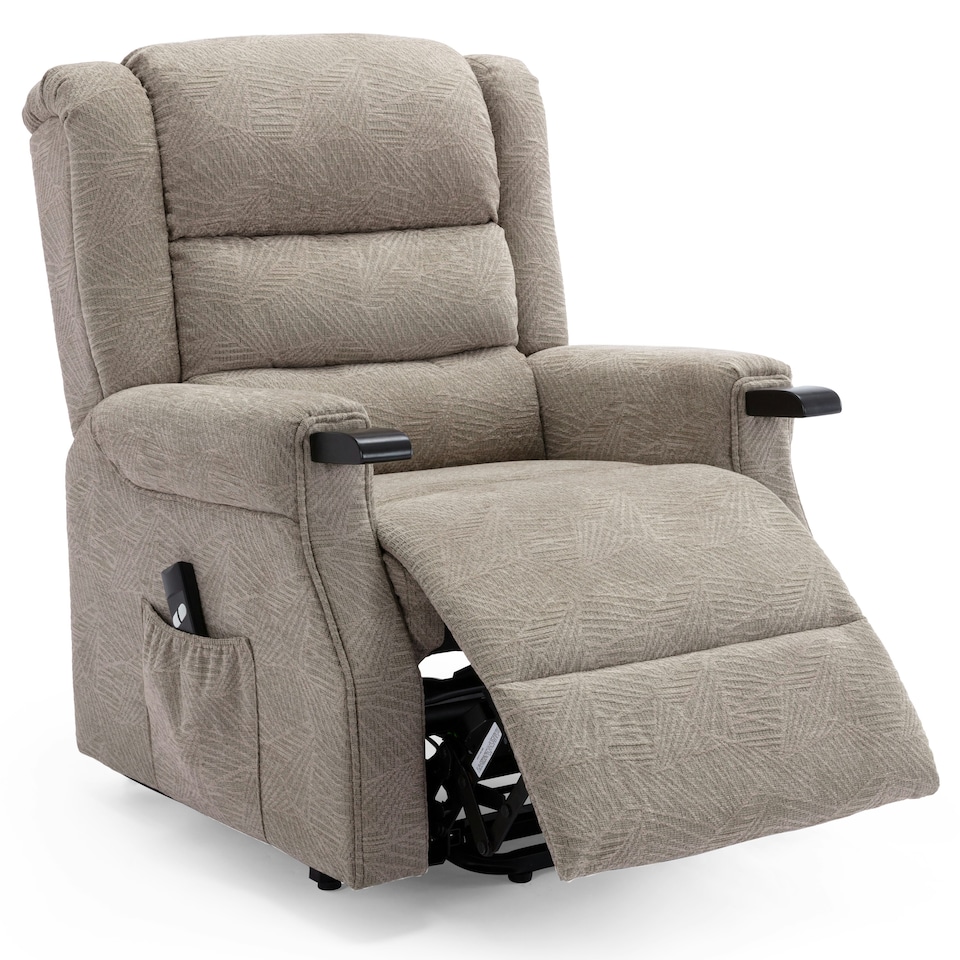 image 1 of Ashfield Electric Fabric Single Motor Rise Recliner Mobility Chair (Mocha)