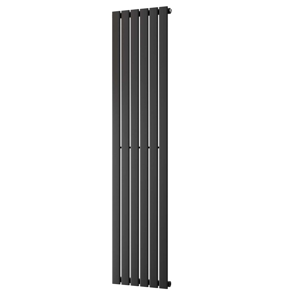 image 1 of Typhoon - Black Vertical Radiator H1800mm x W408mm Single Panel