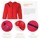 image 3 of Adults Red Jumpsuit with Hood Costume + Salvador Mask | Red | XL