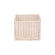image 2 of Extra Large Wicker White Wash Storage Open Basket | White | White