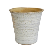 Vallo Reactive Glaze Tapered Planter Cream